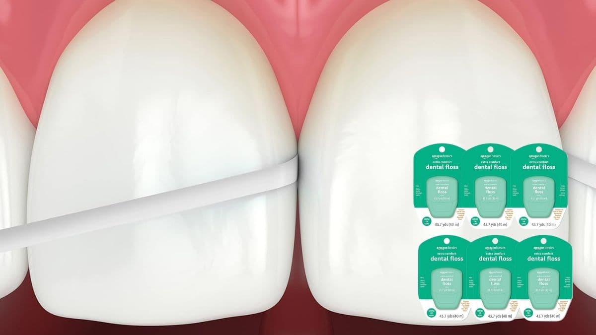 Amazon Basics Extra Comfort Mint Dental Floss